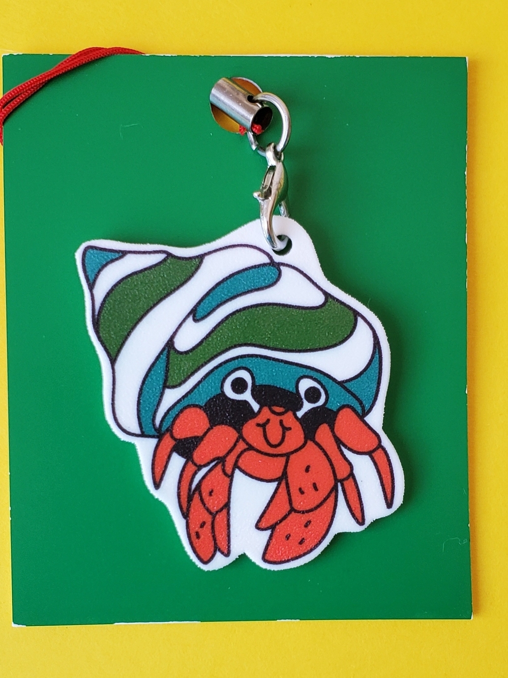 Cute Handmade Hermit Crab, Surfboard/Beach Ball, Seagull, + Palm Tree Charms
